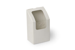 WRAP BOX, wrap sandwich box , brown, white, 9x6.2x15.2