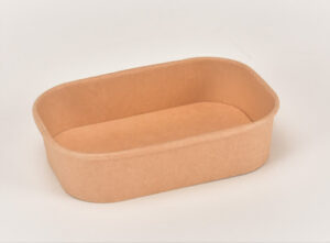 Rectangular Paper Bowl - White & Kraft (580ml - 1000ml)