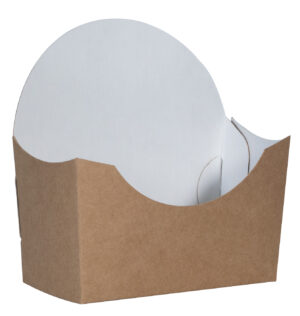 BURGER HOLDER Paper Brown, White 10.5x12x.5.3