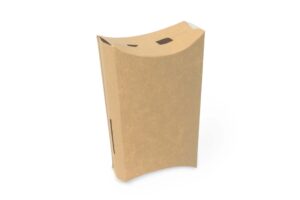 CLOSED FRY Box WHITE, Kraft Medium, Large
