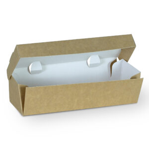 SANDWICH FLOWER, White, Brown, sandwich paper box, S, M,L, S 22x8x6