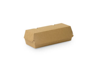 SANDWICH AUTO, Brown, White, paper sandwich box, 21x8x7