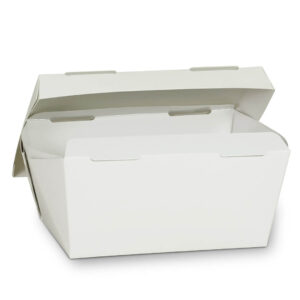 MPB ROASTED MultiPupose Box for Roasted Chicken 19-12-10 - WHITE , Kraft base+Cover