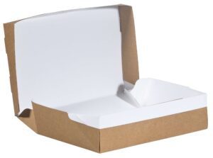 QUICK FOLD ™ Paper Box - Kraft (21.5cm x 14cm x 5.5cm)