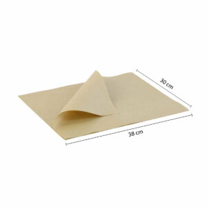 Customizable Brown Kraft Wrapping Paper for Food (30cm x 38cm)
