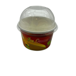 ICE CREAM PAPER CUP - 200cc Carton Bowl with Dome Lid