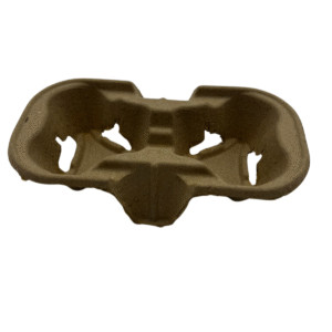 Cup Carrier 2 Compartments – Bagasse Material for 8oz 12oz 16oz