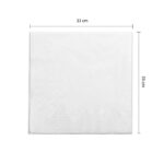 3145-2__White Square Napkin 1 Ply – 33cm Flat