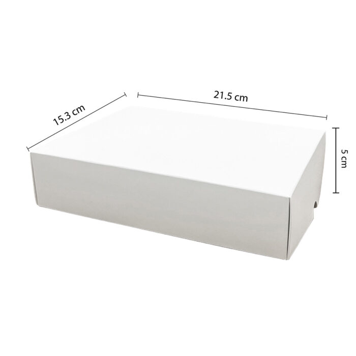3314-4__QuickSet™ Sushi Box with Base & Cover – White (21.5cm x 15.3cm x 5cm)