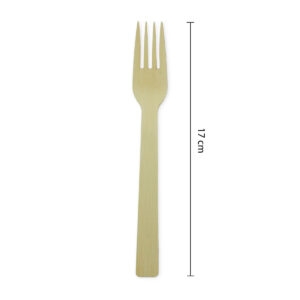 Disposable Bamboo Cutlery Fork - 17 cm