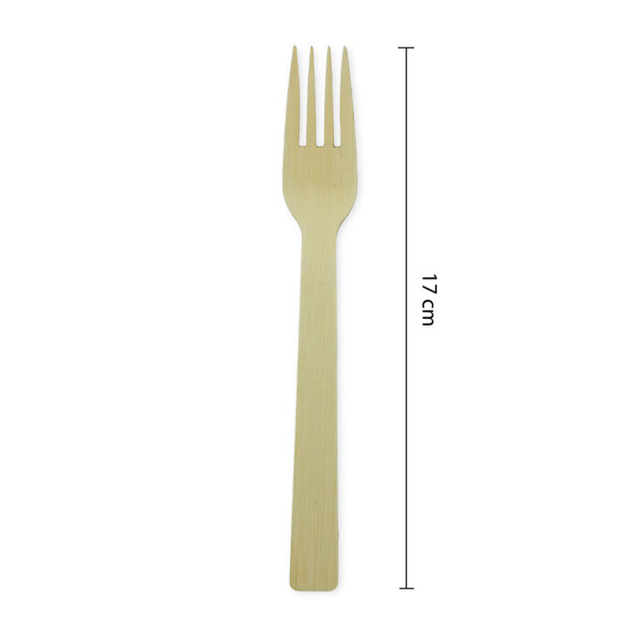 7402-5__Disposable Bamboo Cutlery Fork – 17 cm