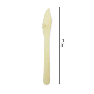 Disposable Bamboo Cutlery Knife - 17 cm