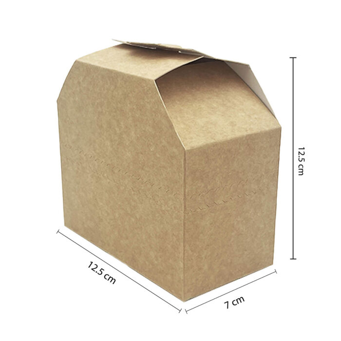 7423-3__Instabite™ Burger Box – Kraft (12.5cm x 12cm x 7.5cm)