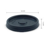 796-2__ 4 oz PAPER CUP LID – black
