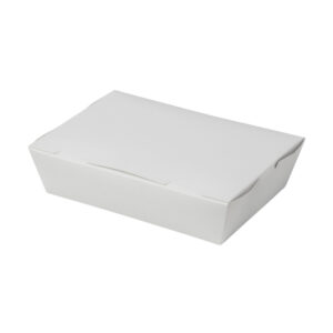 Hinged Paper Salad Box - Brown & White (500ml - 1600ml)