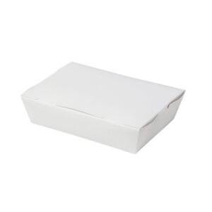 Hinged Paper Salad Box - Brown & White (500ml - 1600ml)