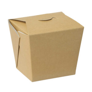 Paper Noodle Pail Box - White & Brown (S, M, L)