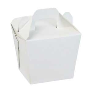 Paper Noodle Pail Box - White & Brown (S, M, L)