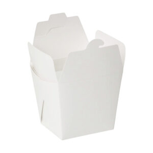 Paper Noodle Pail Box - White & Brown (S, M, L)