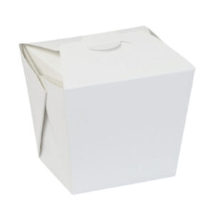 Paper Noodle Pail Box - White & Brown (S, M, L)