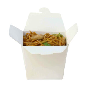 Paper Noodle Pail Box - White & Brown (S, M, L)
