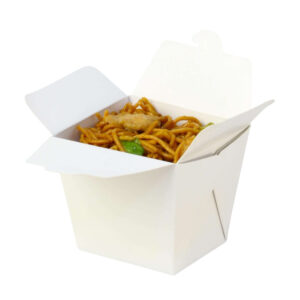 Paper Noodle Pail Box - White & Brown (S, M, L)