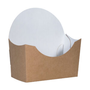 BURGER HOLDER Paper Brown, White 10.5x12x.5.3