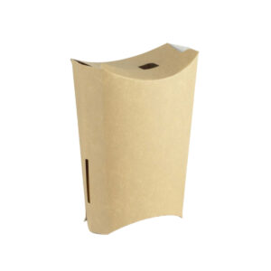 ClosedFry™ carton Box - White & Kraft (Medium, Large)