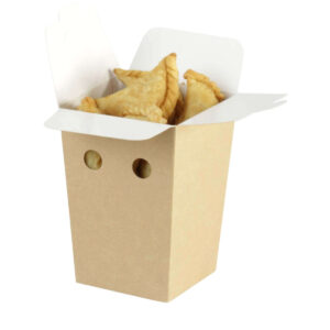 SNAP CLOSED ™ Box for Fries, Appetizers & Snacks - White (S, M, L)