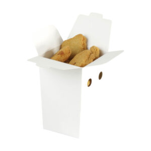 SNAP CLOSED ™ Box for Fries, Appetizers & Snacks - White (S, M, L)