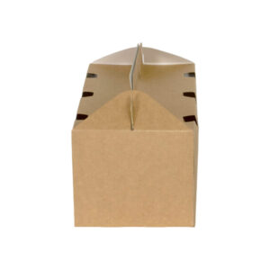 Kids Meal Paper Box Carrier - White & Kraft (19cm x 14cm x 11.5cm | 23cm x 14cm x 12.5cm)