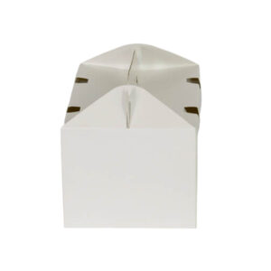 Kids Meal Paper Box Carrier - White & Kraft (19cm x 14cm x 11.5cm | 23cm x 14cm x 12.5cm)