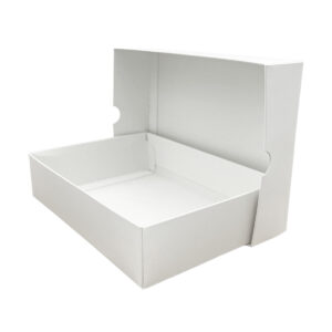 Sushi Box Quick Set – White Base & Cover, 21.5×15.3×5 cm