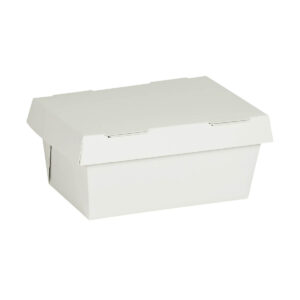 MPB™ Multipurpose Roasted Chicken Box with Base & Cover - White & Kraft (19cm x 12cm x 10cm)