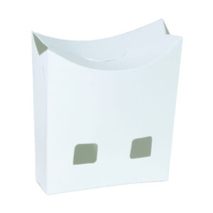 FRY AUTO CLOSED,  paper fry box, White, Brown , S,M , 8.7x3.5x10.5