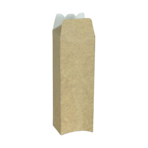 ECOMI™ Doner Sandwich Box - White & Kraft (17.5cm x 6cm x 5cm)
