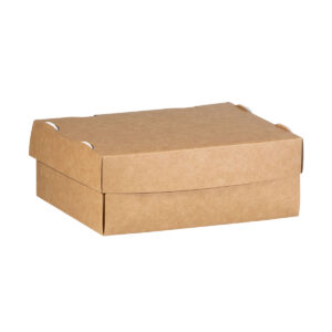 Flower™ Ciabatta Carton Box - White & Kraft (16cm x 13cm x 6cm)