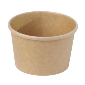 SOUP CUP with Paper Lids 8oz to 32 oz White and kraft