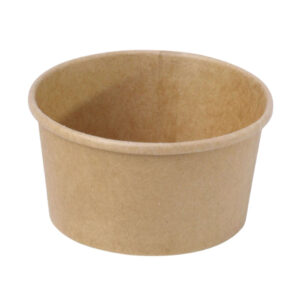 SOUP CUP with Paper Lids 8oz to 32 oz White and kraft