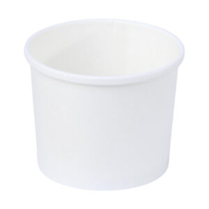 SOUP CUP with Paper Lids 8oz to 32 oz White and kraft