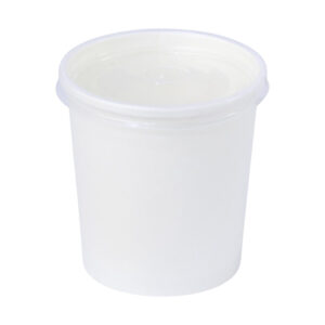 SOUP CUP with Paper Lids 8oz to 32 oz White and kraft