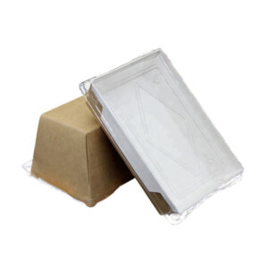 Clear View ™ PE Lunch Box with PET Lid - Brown Kraft | 1600ml