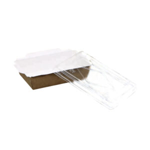 Clear View ™ PE Lunch Box with PET Lid - Brown Kraft | 1600ml