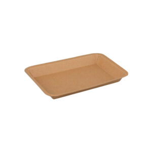 Round Corners Paper Deli Tray™ - Kraft | 6 Sizes