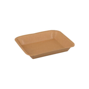 Round Corners Paper Deli Tray™ - Kraft | 6 Sizes