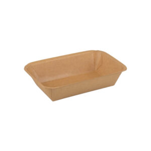 Round Corners Paper Deli Tray™ - Kraft | 6 Sizes
