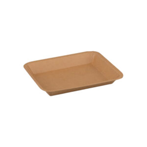 Round Corners Paper Deli Tray™ - Kraft | 6 Sizes