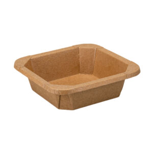 Thermoseal Square Bowl for Salads - Brown Kraft & White (500ml - 1200ml)