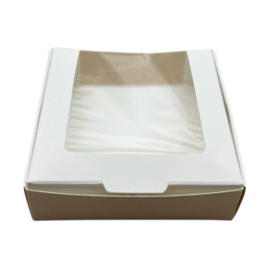 VITRO SWEETS BOX with Window - Small Cake Box 10x10x3 cm | 10x8x5 cm