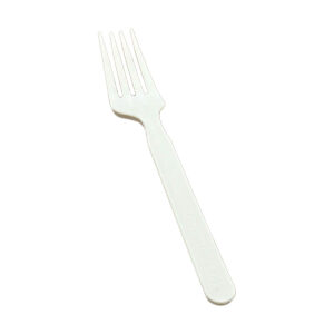 CPLA Fork – white-Compostable, 17.1 cm, 4.5g for Hot & Cold Foods